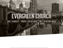 Tablet Screenshot of evergreenchurch.com